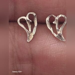Sterling Silver Heart Earrings
